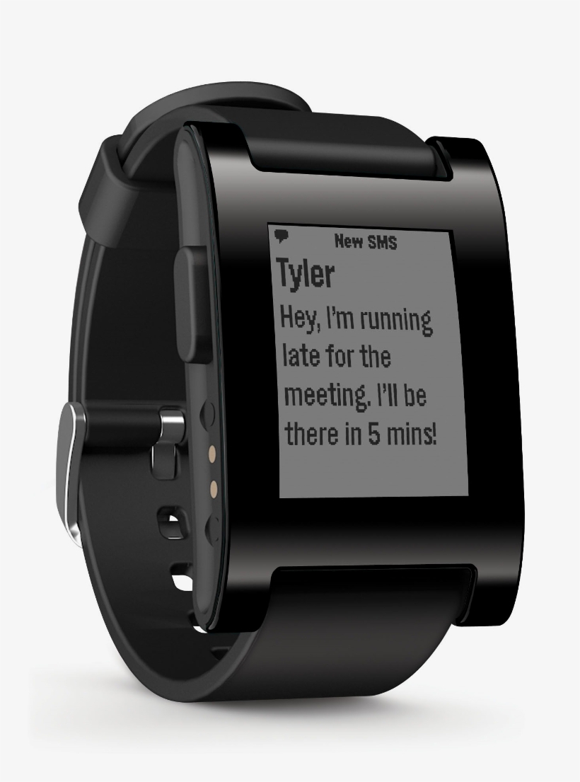 Pebble Smartwatch, transparent png download