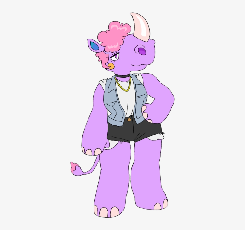 Everyone's Favorite Pastel Purple Rhino - Purple, transparent png download