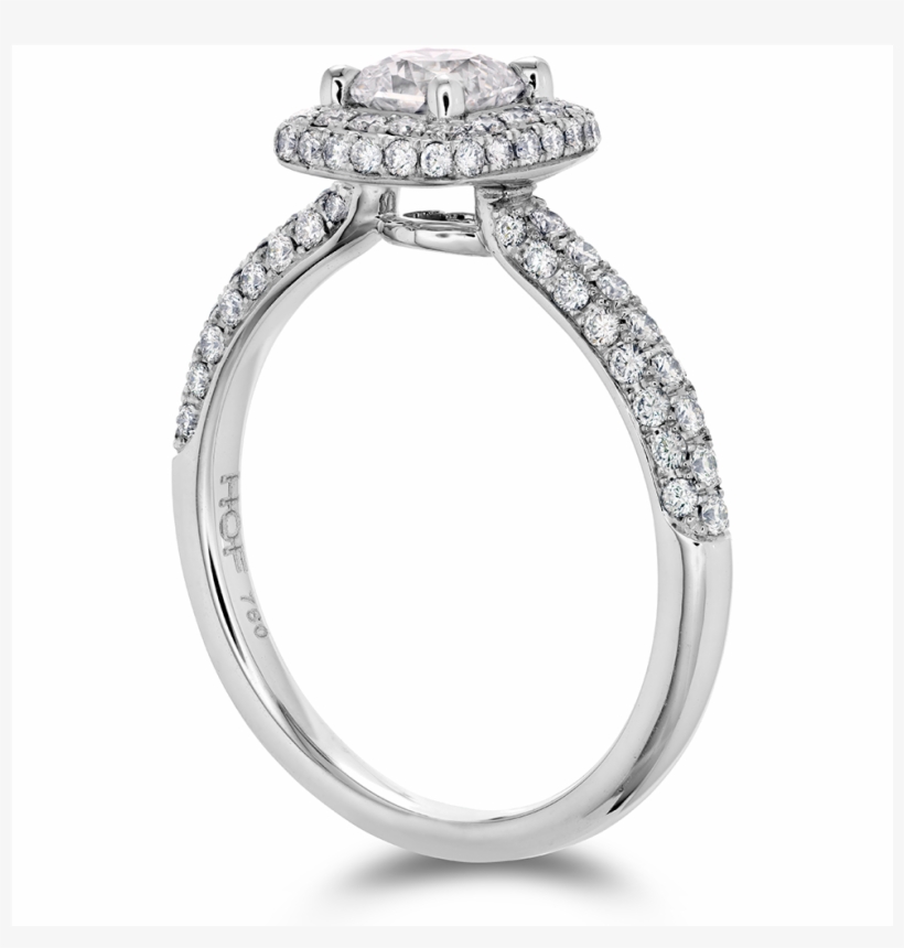 Hearts On Fire Euphoria Dream Engagement Ring Murphy - Princess Cut 1.60 Ct Diamond Solitaire Real 14k White, transparent png download