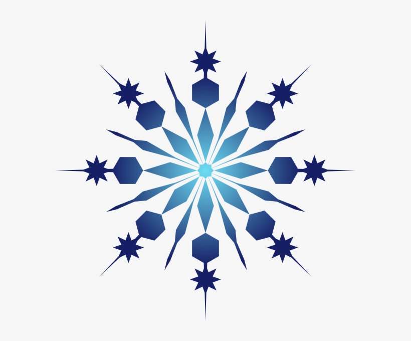 Clipart Resolution 600*600 - Snowflake Blue Clip Art, transparent png download