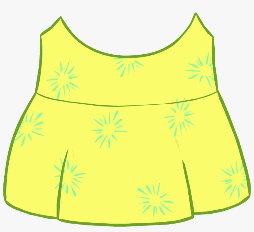 Joyful Dress Icon - Club Penguin Yellow Dress, transparent png download