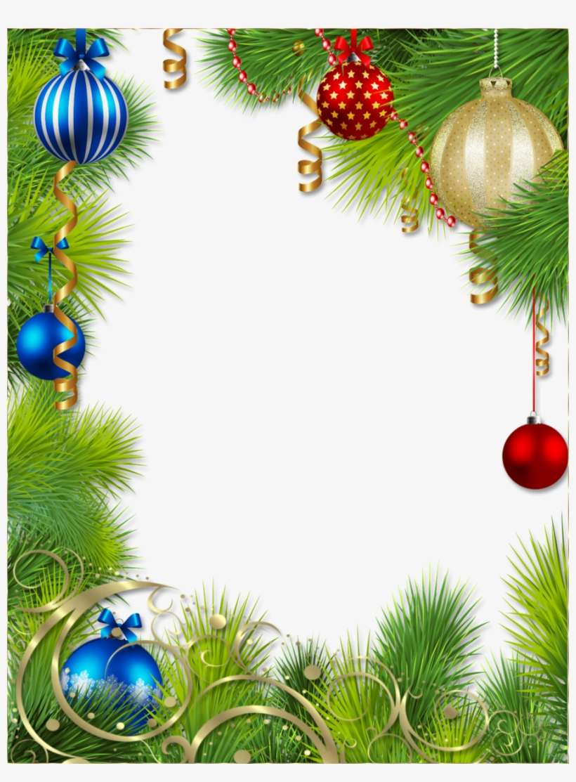 Flower Christmas Background Hd Png Clipart Christmas - Marcos De Navidad, transparent png download