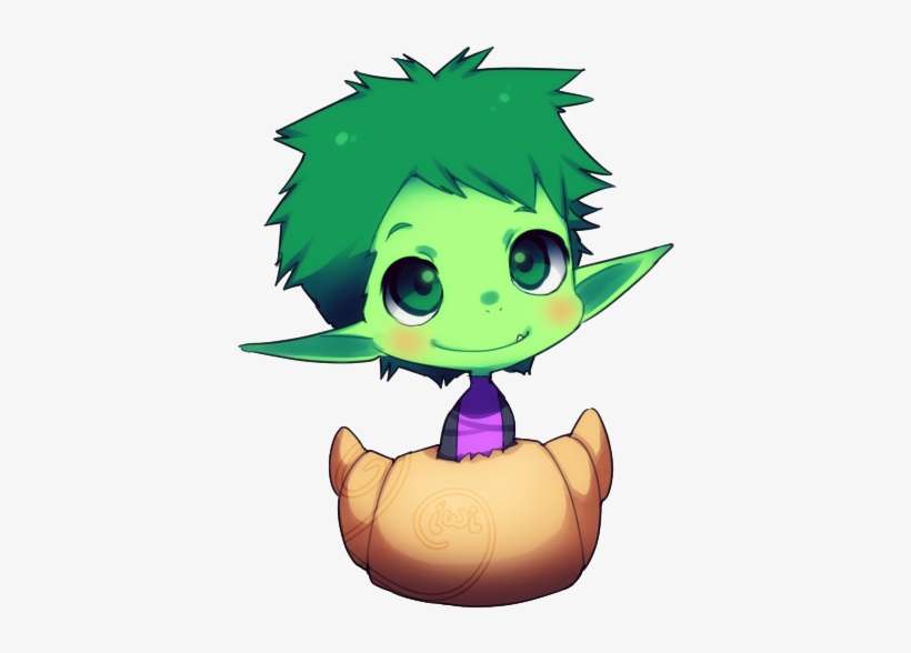 Aw This Beast Boy Is So Cutei Could Just Take Him Home - Beast Boy Teen Titans Anime, transparent png download