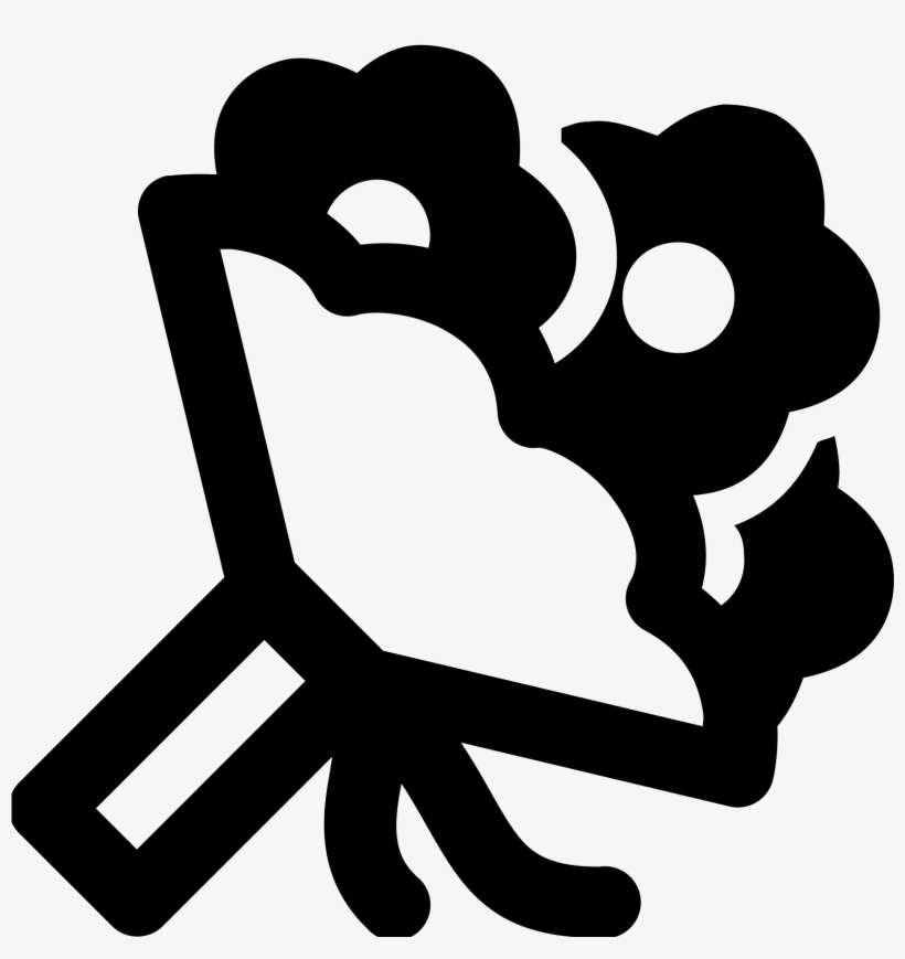 Bouquet Clipart Flower Icon - Wedding Icons Bouquet, transparent png download