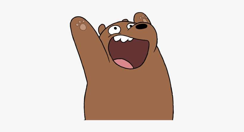 Grizzly Bear - Thank You Bare Bear, transparent png download