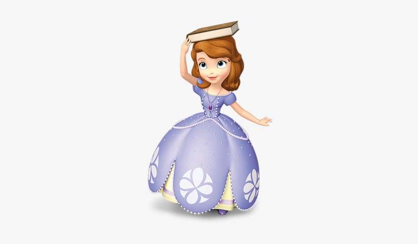 Princess Sofia Book On Head - Sofia The First Png, transparent png download