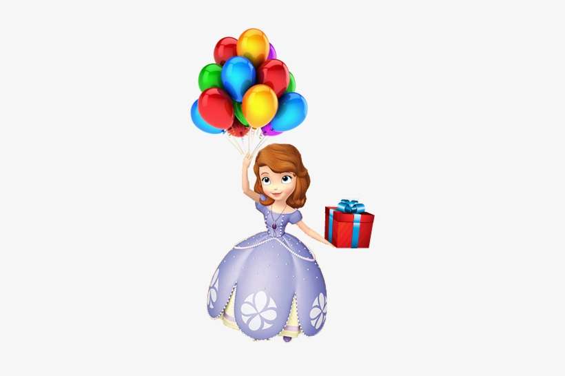 Sejam Bem Vindos Ao Gifs Linda Lima Aqui Você Irá Encontrar - Sofia The First Holding Balloons, transparent png download