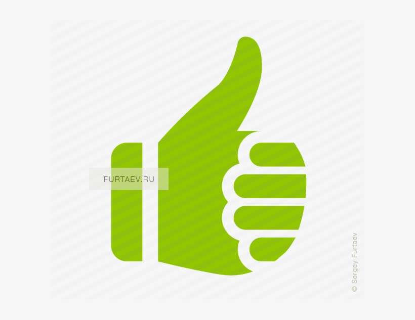Vector Icon Of Thumbs-up Approval Hand Gesture - Thumbs Up Down Icon, transparent png download
