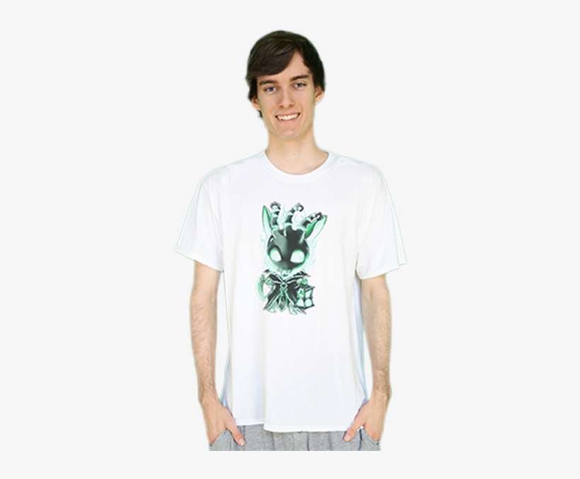 Thresh Chibi T-shirt White - Bunnyfufuu Merch, transparent png download