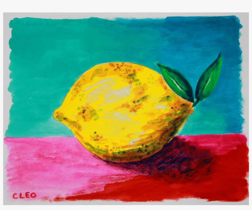 Lemon Still Life Painting - Abstract Art, transparent png download