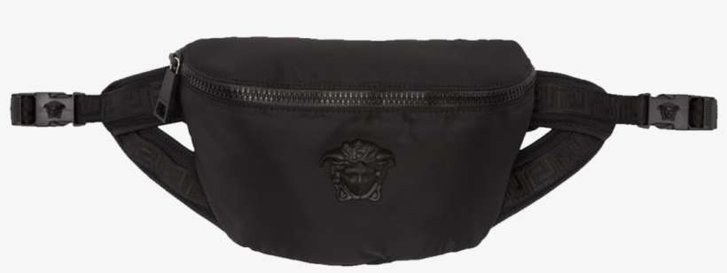 Versace - Versace Black Medusa Belt Bag, transparent png download