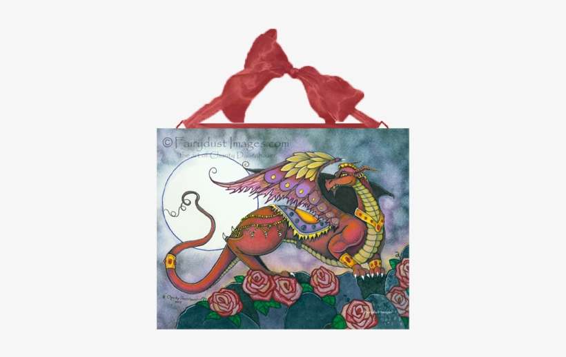 Red Dragon Ceramic Tile Plaque - Ceramic, transparent png download