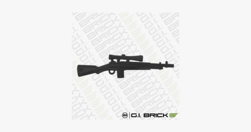 Brickarms M21 Sniper Rifle - Brickarms M21 Sniper Rifle (black), transparent png download
