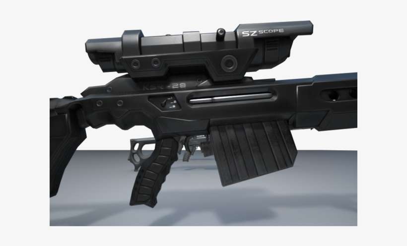 Sniper Rifle Ksr-29 Retexurted - Assault Rifle, transparent png download
