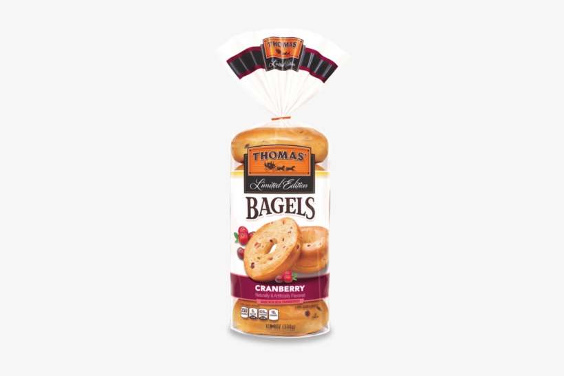 Thomas Cranberry Bagels Product - Thomas Plain Bagels 6 Ct, transparent png download