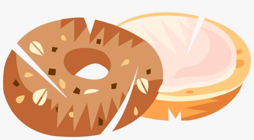Image Black And White Library Bagel Clipart Vector - Transparent Background Bagel Clipart, transparent png download