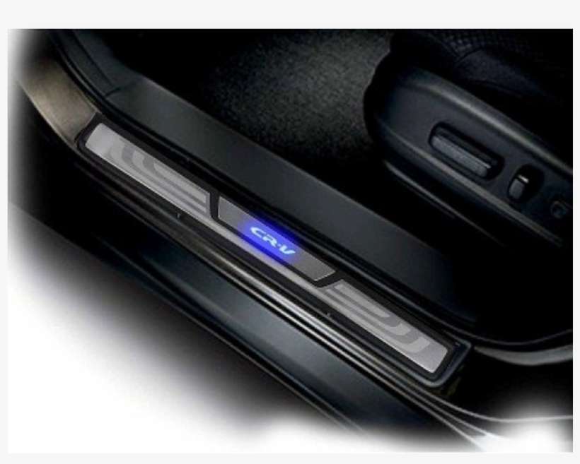 Moldura Para Estribos Iluminados - 2015 Honda Crv Illuminated Door Sill Trim - Black, transparent png download