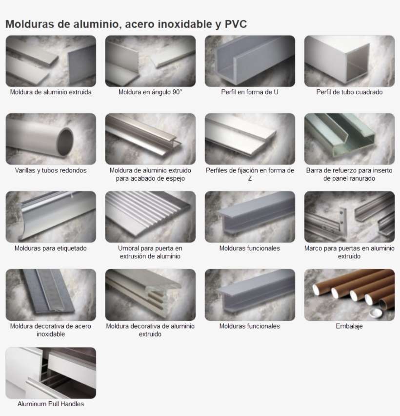 Colores De Perfiles - Perfiles Y Molduras De Aluminio, transparent png download