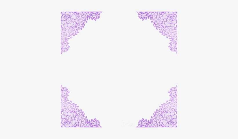 Lace Transparent Purple - Red Lace Frame, transparent png download