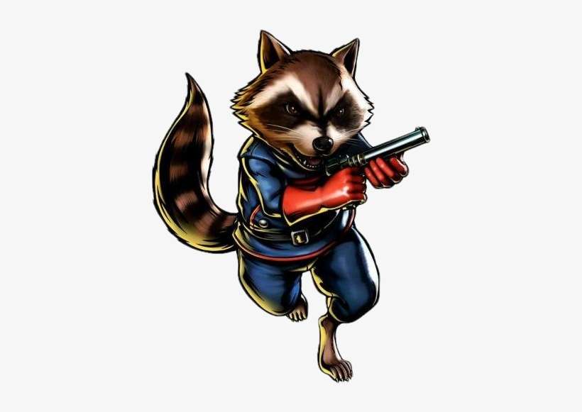 Rocket Raccoon - Ultimate Marvel Vs Capcom 3, transparent png download