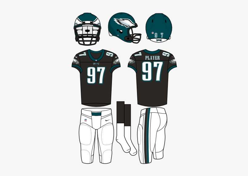 Philadelphia Eagles - New York Jets Home Uniform, transparent png download