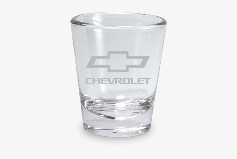 Etched Chevy Bowtie Clear Shot Glass - Chevy Tracker 1998-2004 Factory Speaker Replacement, transparent png download