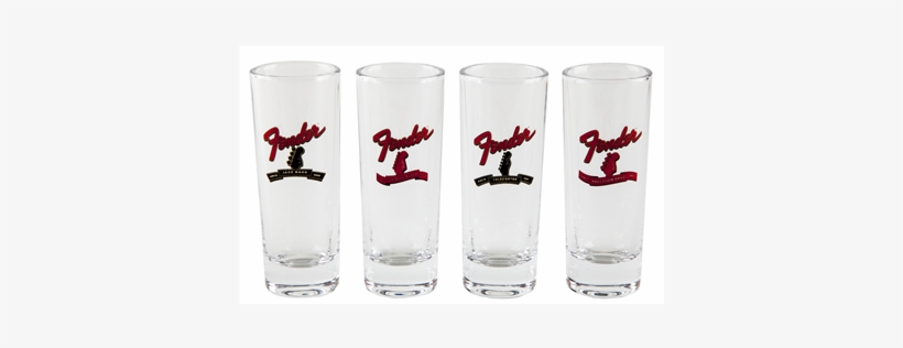Fender® Banner Headstock Shot Glasses - Fender Headstock Shot Glasses Set Of 4, transparent png download