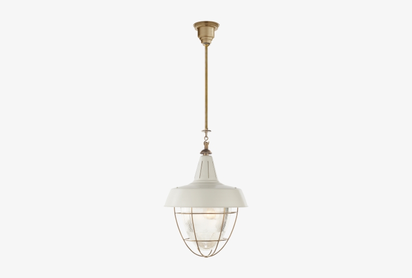 Henry Industrial Hanging Light In Hand-rubbed Antique - Visual Comfort Tob5042hab-wht Thomas Obrien Henry 2, transparent png download