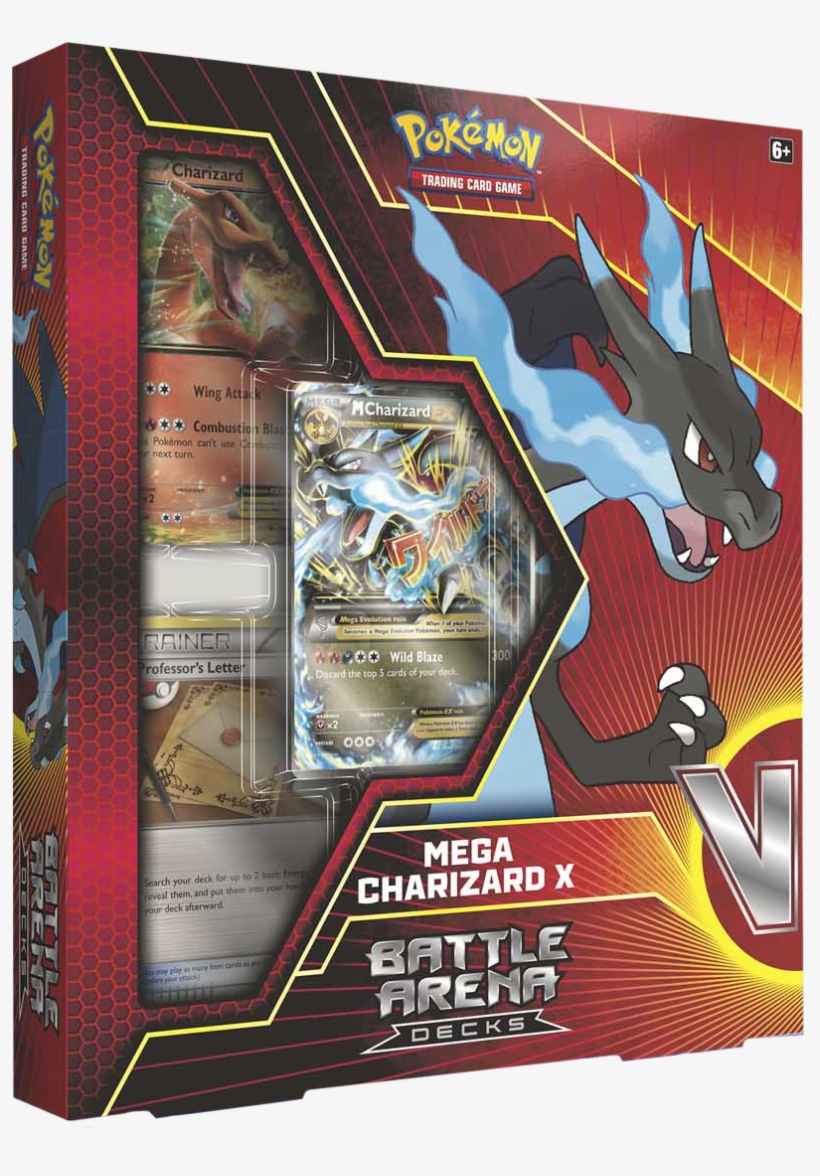 Mega Charizard X Battle Arena Deck - Charizard Battle Arena Deck, transparent png download