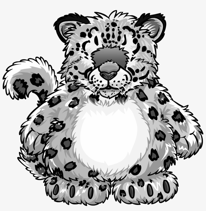 Snow Leopard Costume Icon - Club Penguin Snow Leopard, transparent png download
