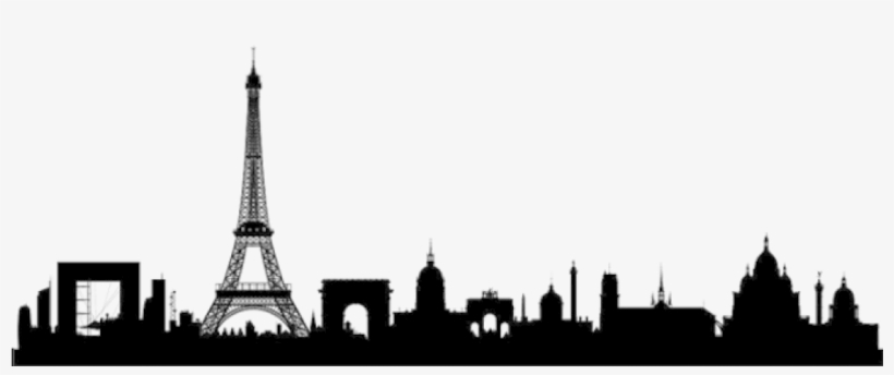 Paris Is Seen As Thé Most Interesting City Of Europe - Paris Skyline Silhouette, transparent png download