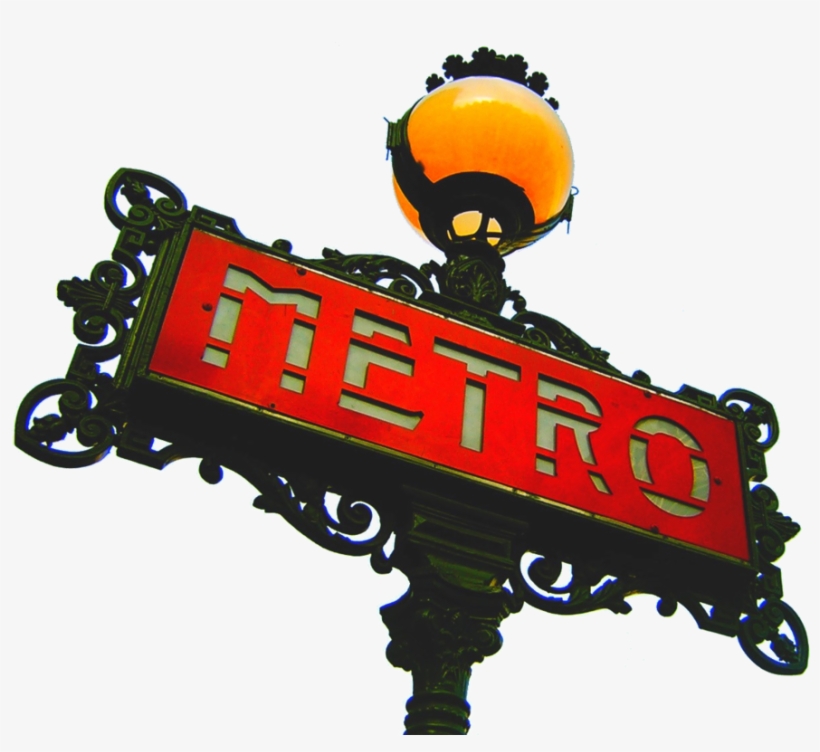 Paris Metro Sign - Paris Metro Sign Png, transparent png download