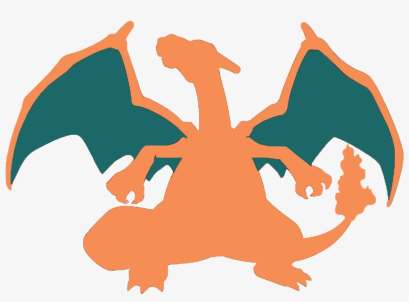 Charizard By Xekias - Pokemon Silhouette, transparent png download