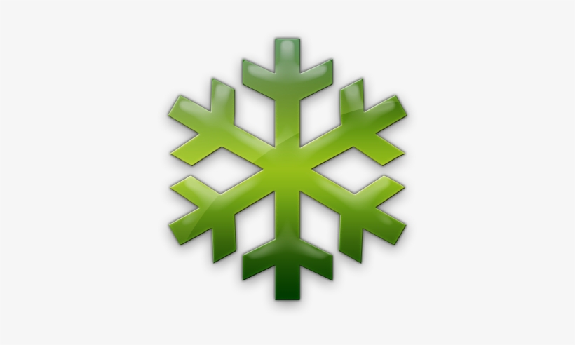 Picture - Green Snowflake, transparent png download