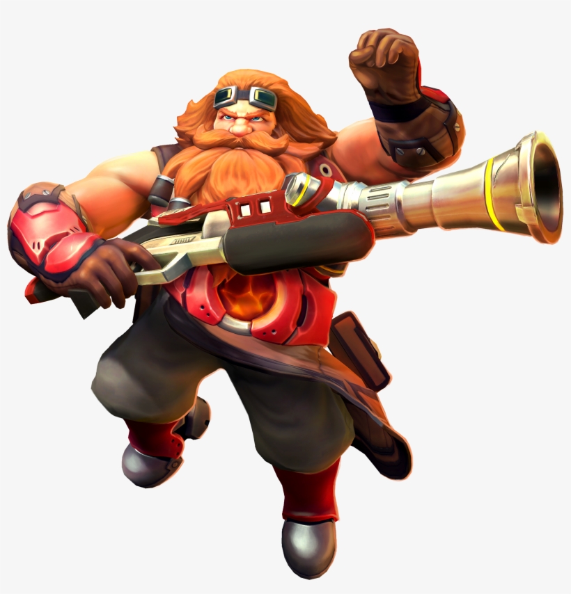 In Ob 58, Barik Underwent A Visual Update From His - Paladins Barik Png, transparent png download
