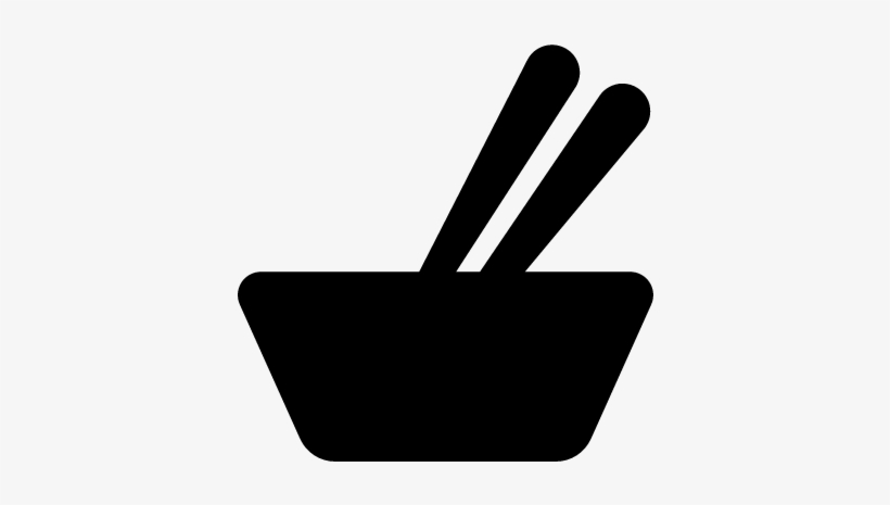 Bowl And Chopsticks Vector - Bowl, transparent png download