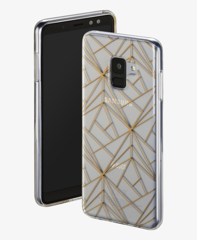 "golden Graphics" Cover For Samsung Galaxy A8 , Transparent/gold - Samsung Galaxy A8, transparent png download