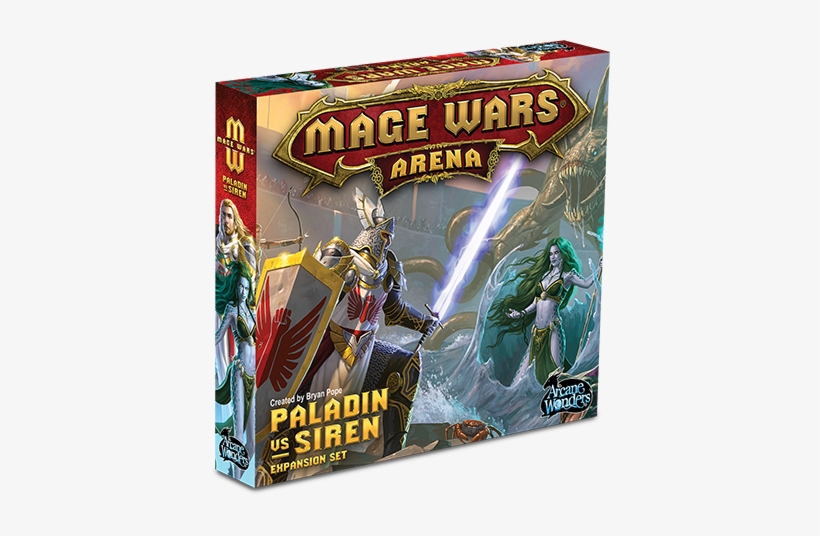 Mage Wars Arena Pits Powerful Mages Against Each Other - Arcane Wonders Mage Wars Arena: Paladin Vs Siren Expansion, transparent png download