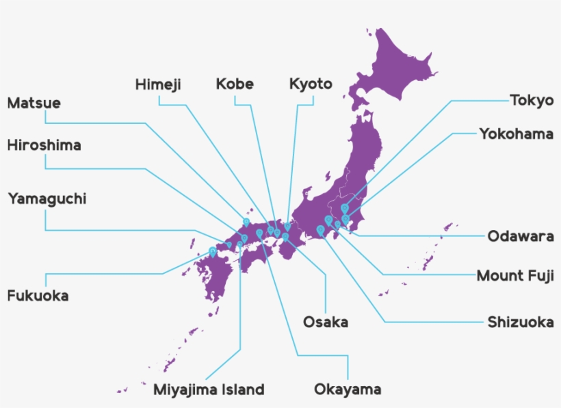 Rugby World Cup Japan Irish Supporter Tours Map - Mount Kusatsu Shirane Map, transparent png download