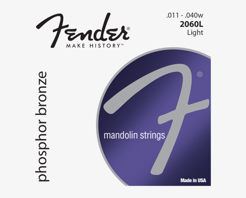 Mandolin Phosphor Bronze Strings Light - Fender Extra Light Strings, transparent png download