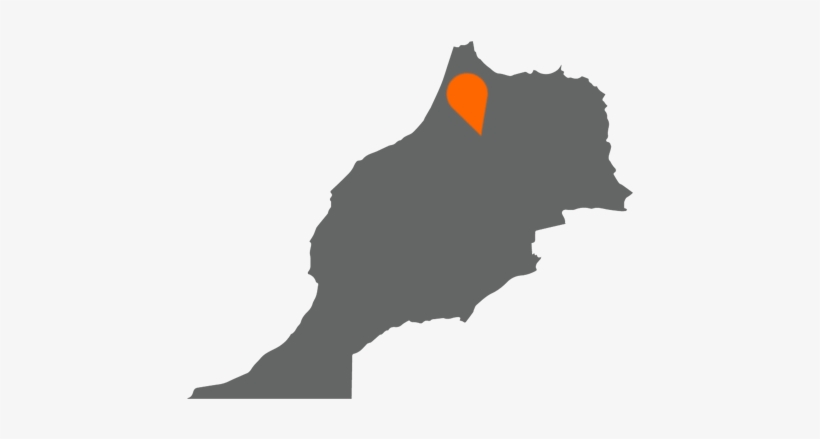 Right - Morocco Flag Map, transparent png download