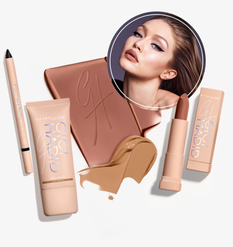 East Coast Glam And West Coast Glow Give You Everything - Gigi Hadid Maybelline Collection, transparent png download