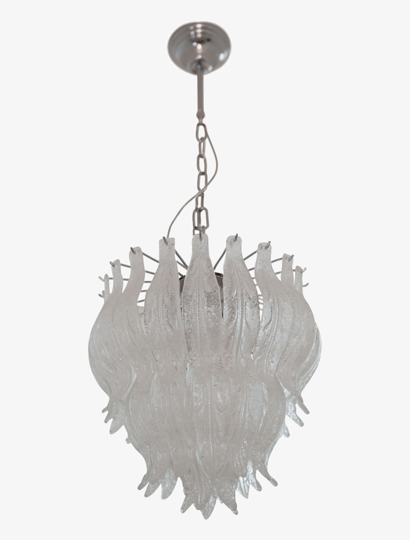 Glass Leaf Chandelier - Chandelier, transparent png download