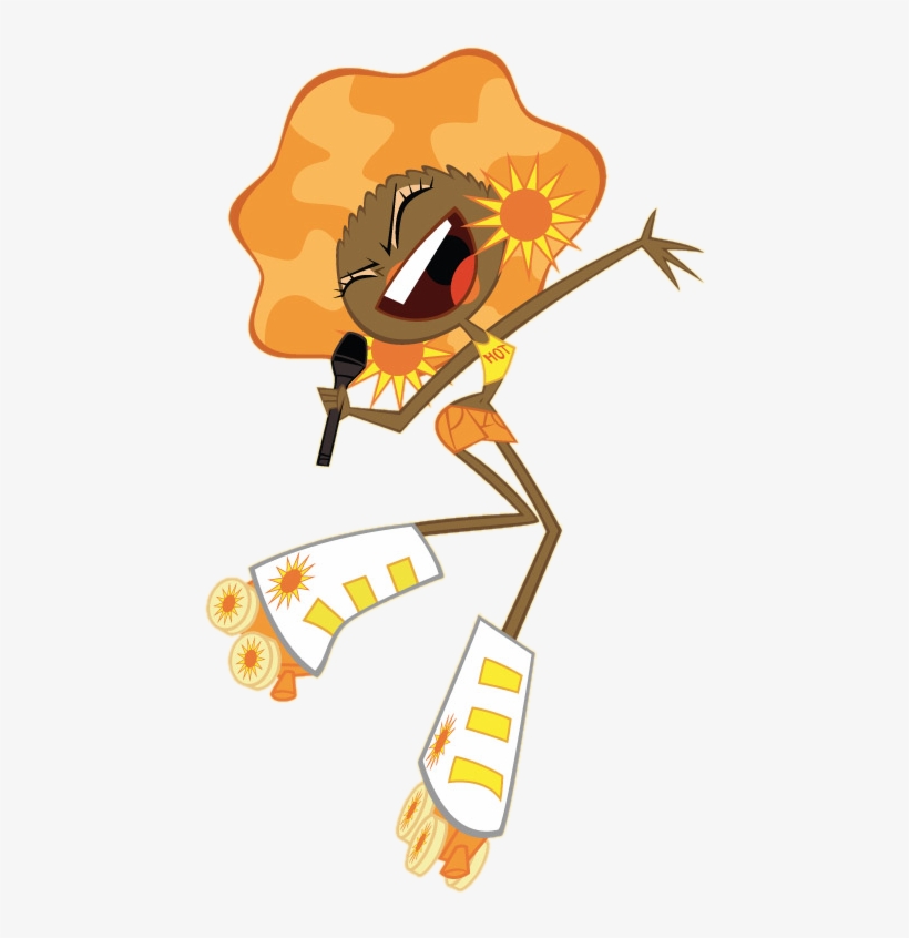 Milky Way And The Galaxy Girls Sun Pose2 - Milky Way Galaxy Girls Sun, transparent png download