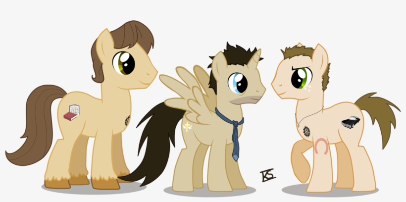 Glamourkat, Castiel, Dean Winchester, Ponified, Safe, - Supernatural Mlp, transparent png download