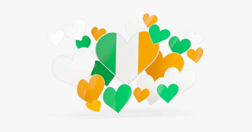 Illustration Of Flag Of Ireland - Romanian Flag Heart, transparent png download