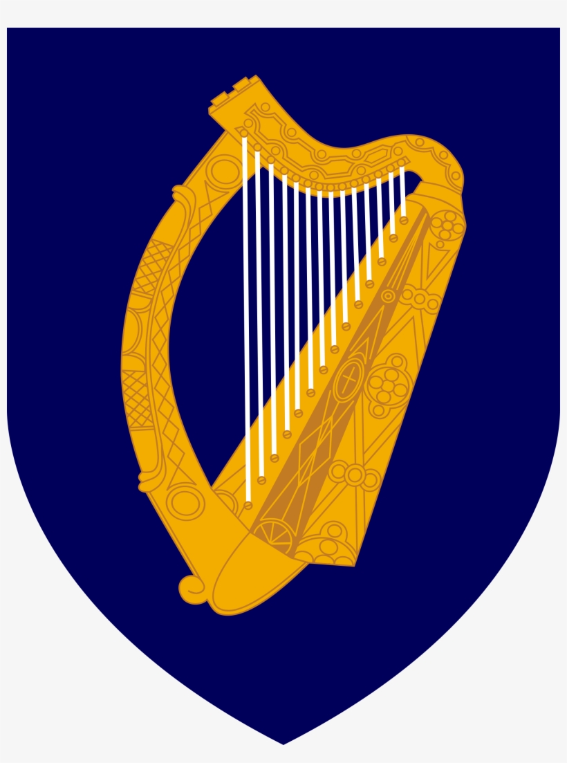 Coat Of Arms Of Ireland - Ireland Coat Of Arms, transparent png download