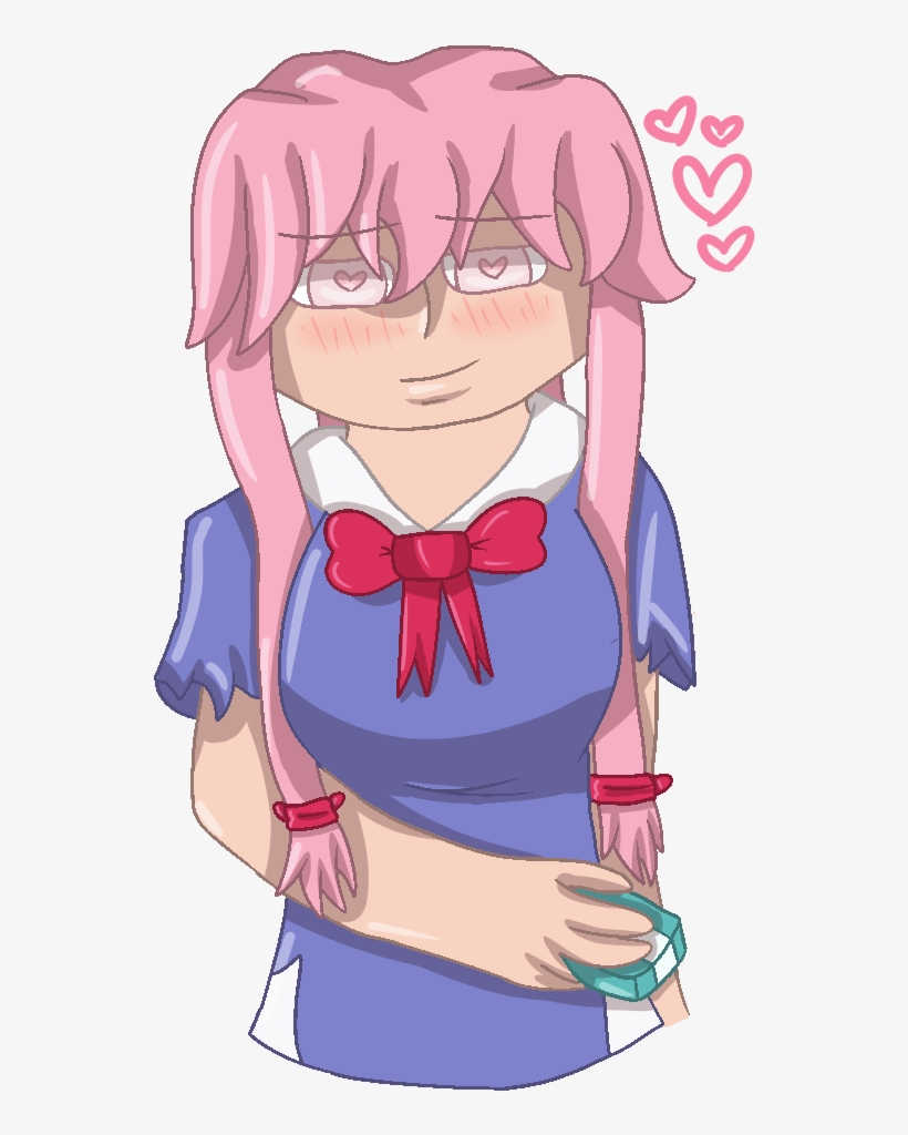 “yuno Gasai // Mirai Nikki ” - Cartoon, transparent png download