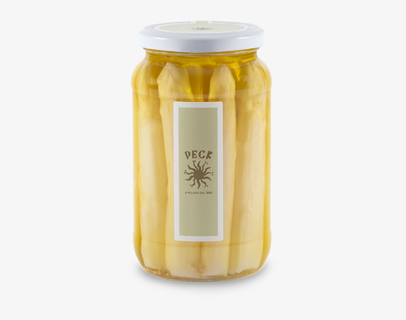 White Asparagus With Mustard Grains In Oil 500 G - Peck, transparent png download