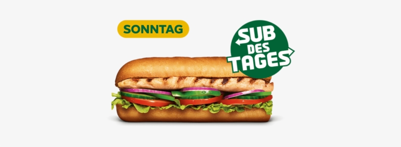 Subway Sandwich - Chicken Breast - Fast Food, transparent png download